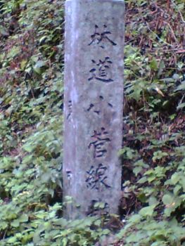 小菅林道標識